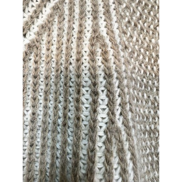 Elisabetta Collection Womens Cardigan Sweater 2X Beige Striped Made In Italy - Picture 6 of 13